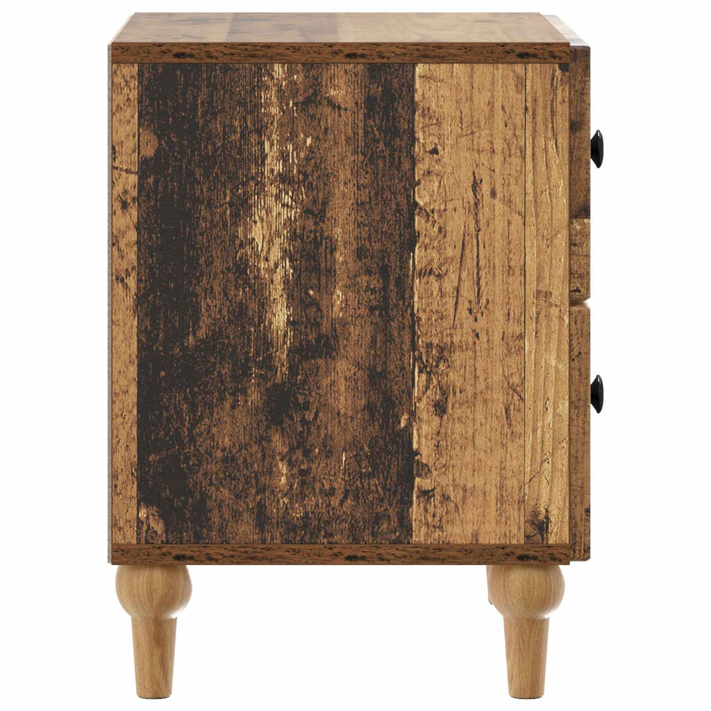 Armario de Noche con cajón Madera envejecida 43 x 34,5 x 48 cm