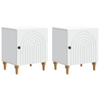 Armario de Noche 2 pcs 43 x 34,5 x 50 cm Madera de Ingeniería