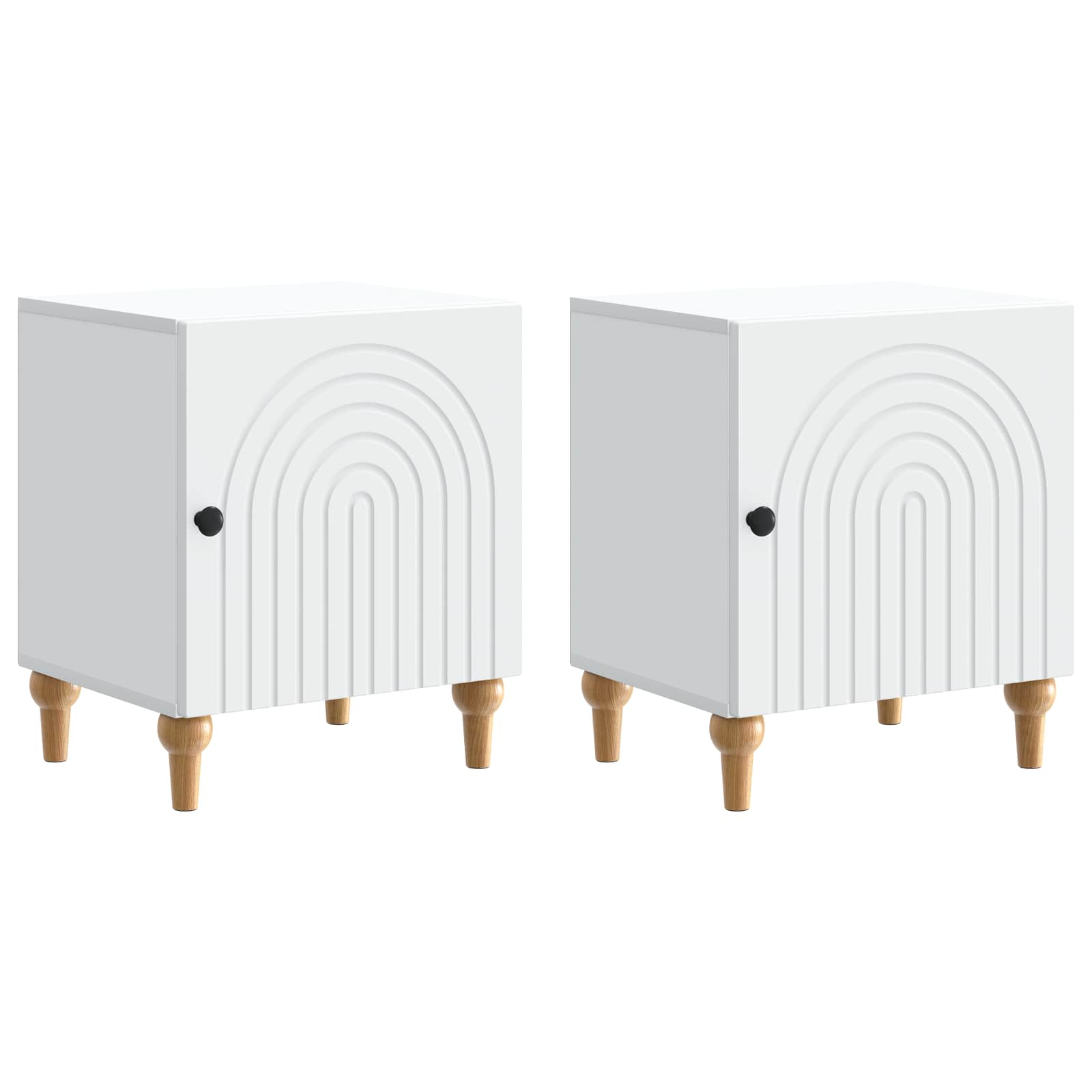Armario de Noche 2 pcs 43 x 34,5 x 50 cm Madera de Ingeniería
