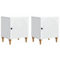 Armario de noche 2 pcs 43 x 34,5 x 50 cm madera de ingeniería 4 colores