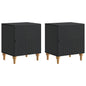 Armario de noche 2 pcs 43 x 34,5 x 50 cm madera de ingeniería 4 colores