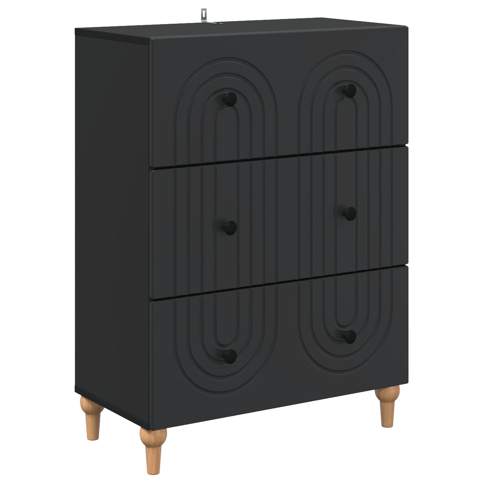 Cajonera Brillante 66 x 34,5 x 90 cm Madera de Ingeniería