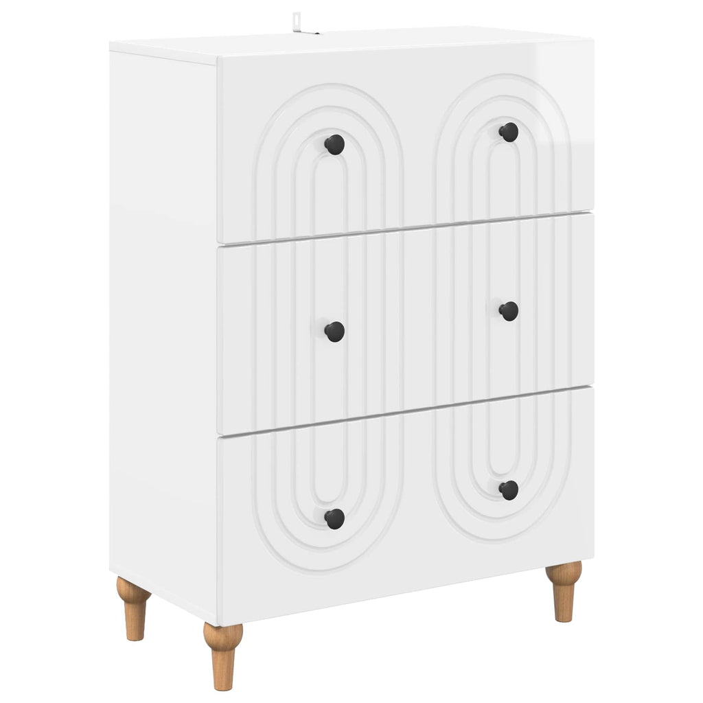 Cajonera Brillante 66 x 34,5 x 90 cm Madera de Ingeniería