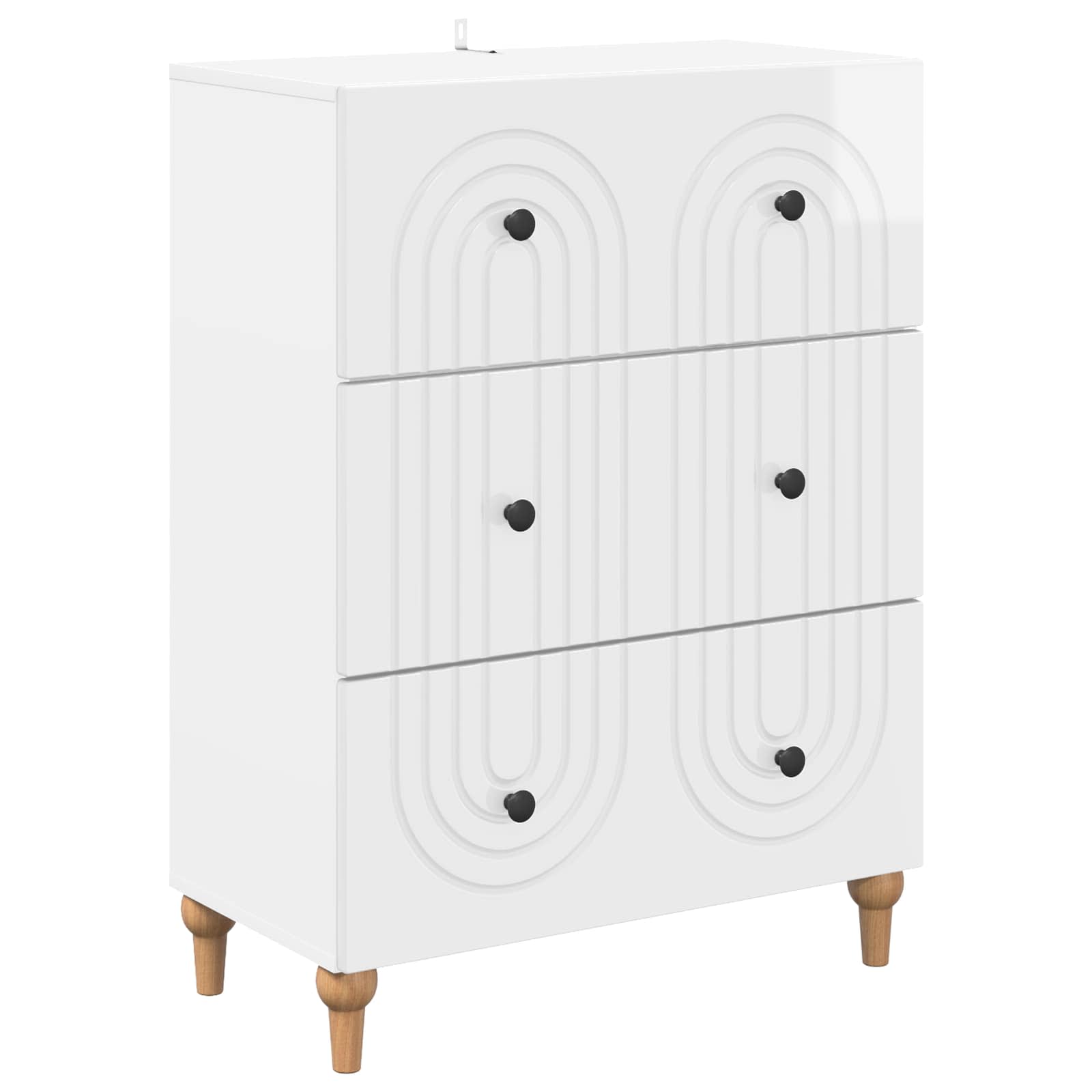 Cajonera Brillante 66 x 34,5 x 90 cm Madera de Ingeniería