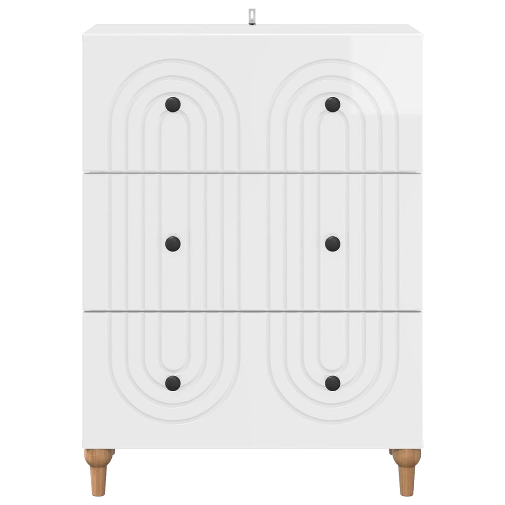 Cajonera Brillante 66 x 34,5 x 90 cm Madera de Ingeniería