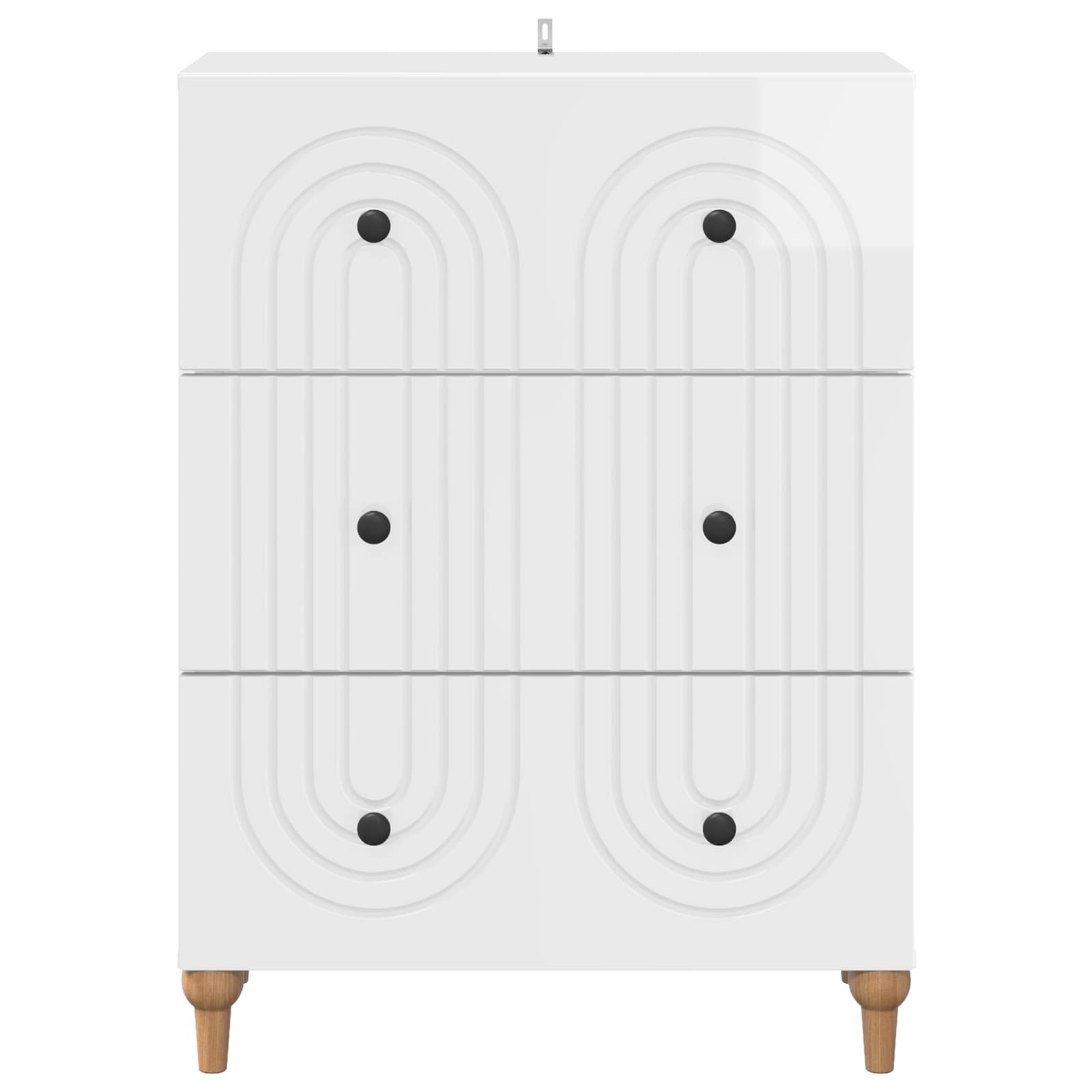 Cajonera Brillante 66 x 34,5 x 90 cm Madera de Ingeniería