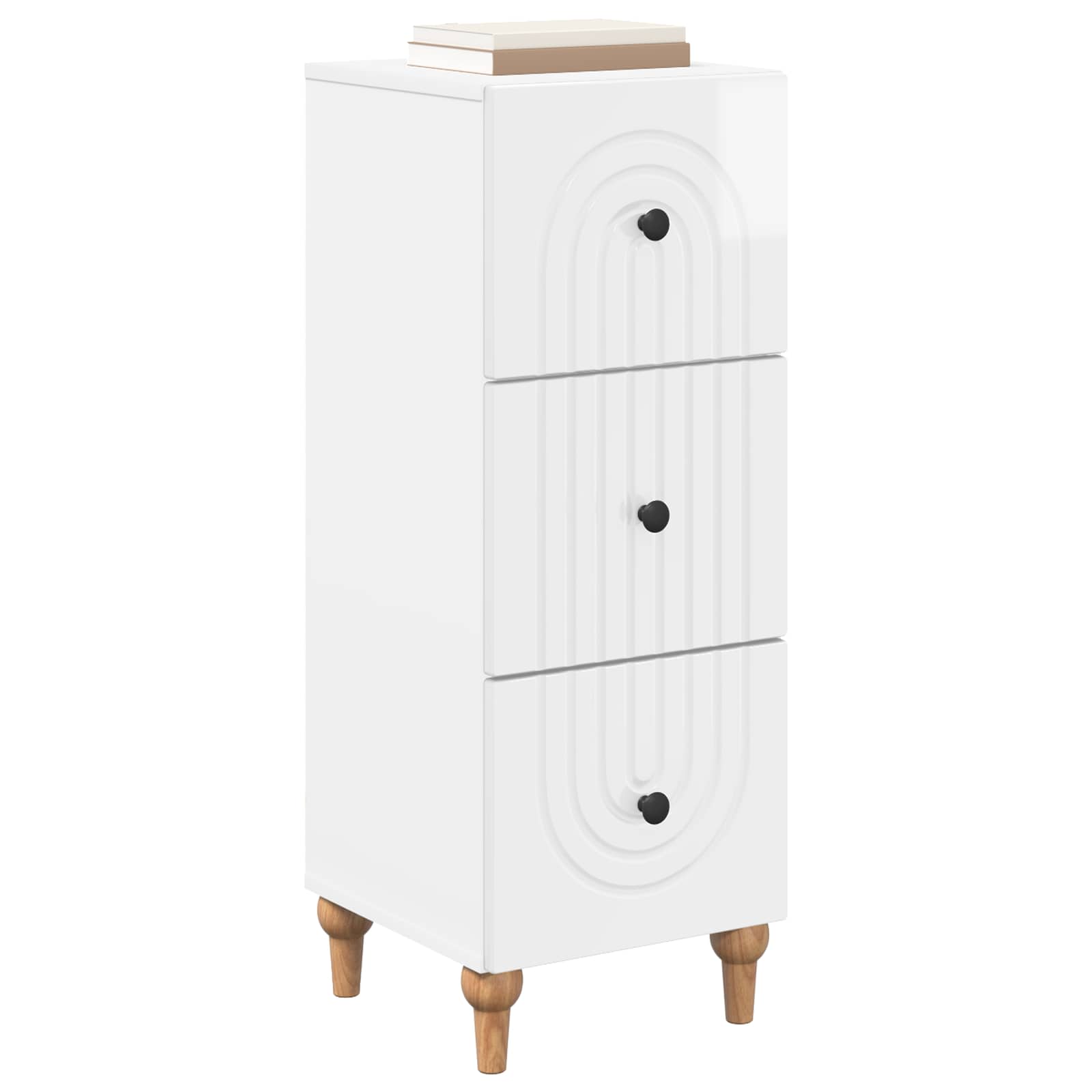 Cajonera Brillante 33 x 34,5 x 90 cm Madera de Ingeniería