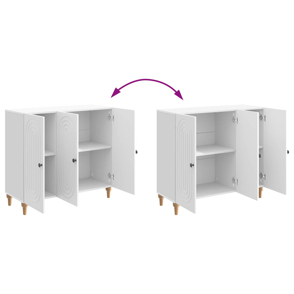 Aparador Brillante 89 x 34,5 x 80 cm Madera de Ingeniería