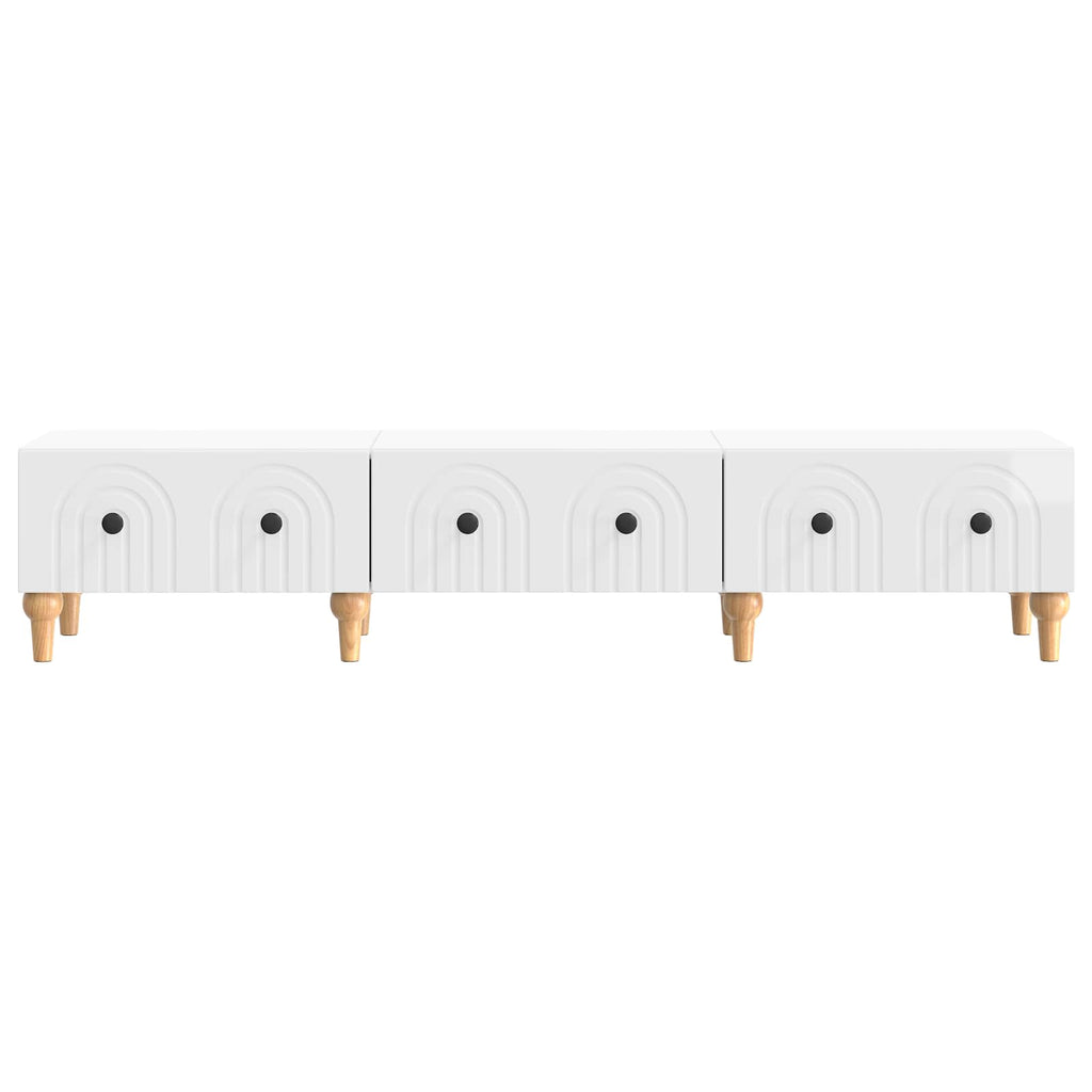 Mueble de TV Brillante 147 x 34,5 x 30 cm Madera de Ingeniería