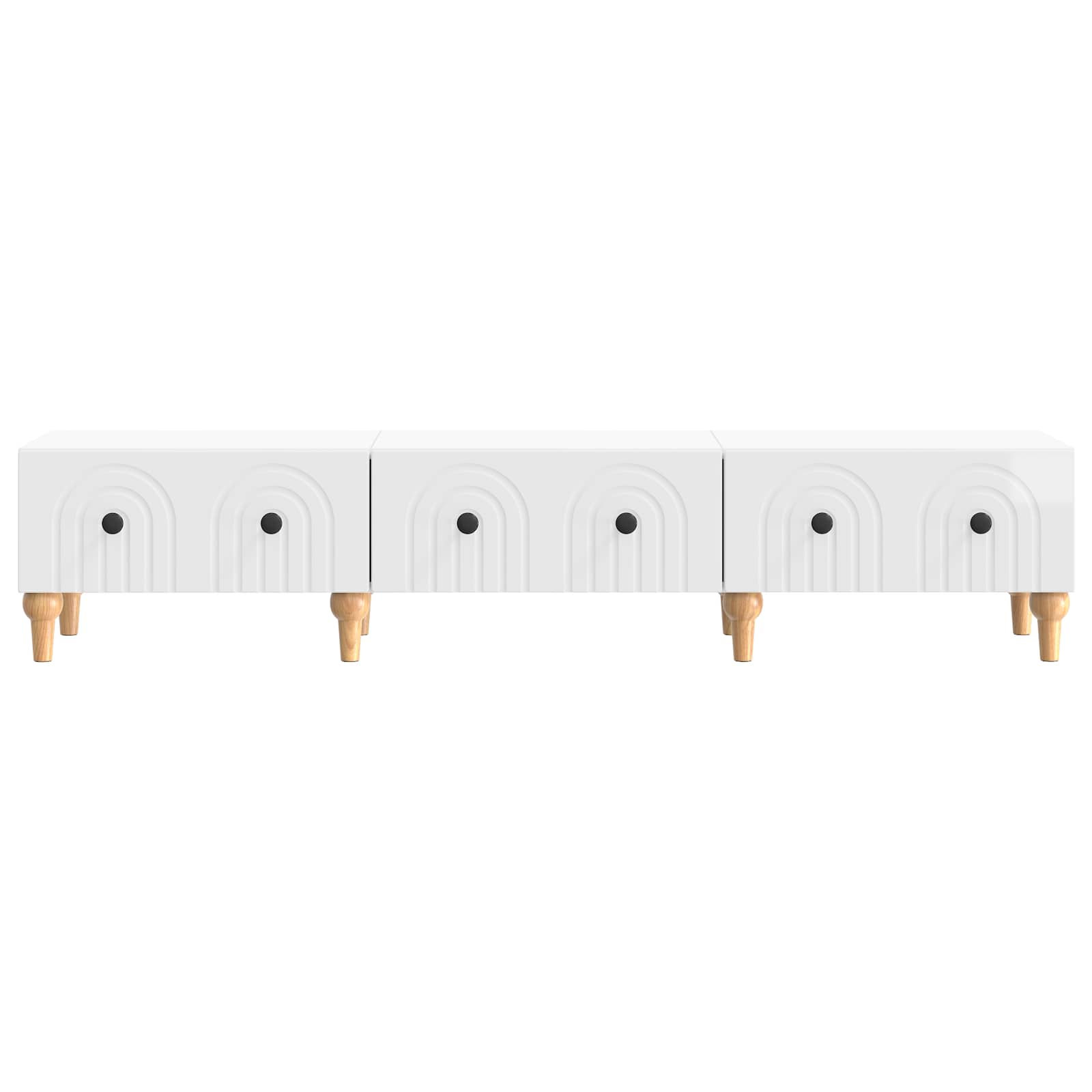 Mueble de TV Brillante 147 x 34,5 x 30 cm Madera de Ingeniería