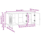 Mueble de TV Brillante 99 x 34,5 x 50 cm Madera de Ingeniería