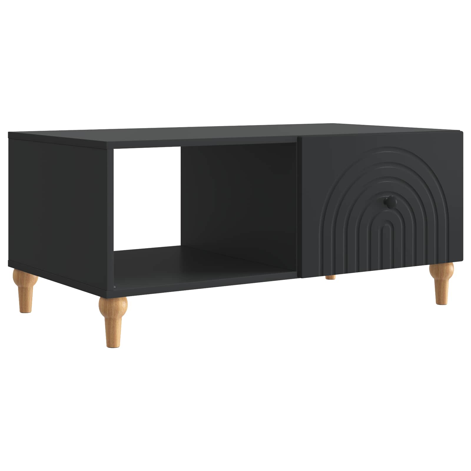 Mesa de Café Brillante 90 x 50 x 40 cm Madera de Ingeniería