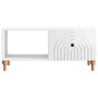 Mesa de Café Brillante 90 x 50 x 40 cm Madera de Ingeniería