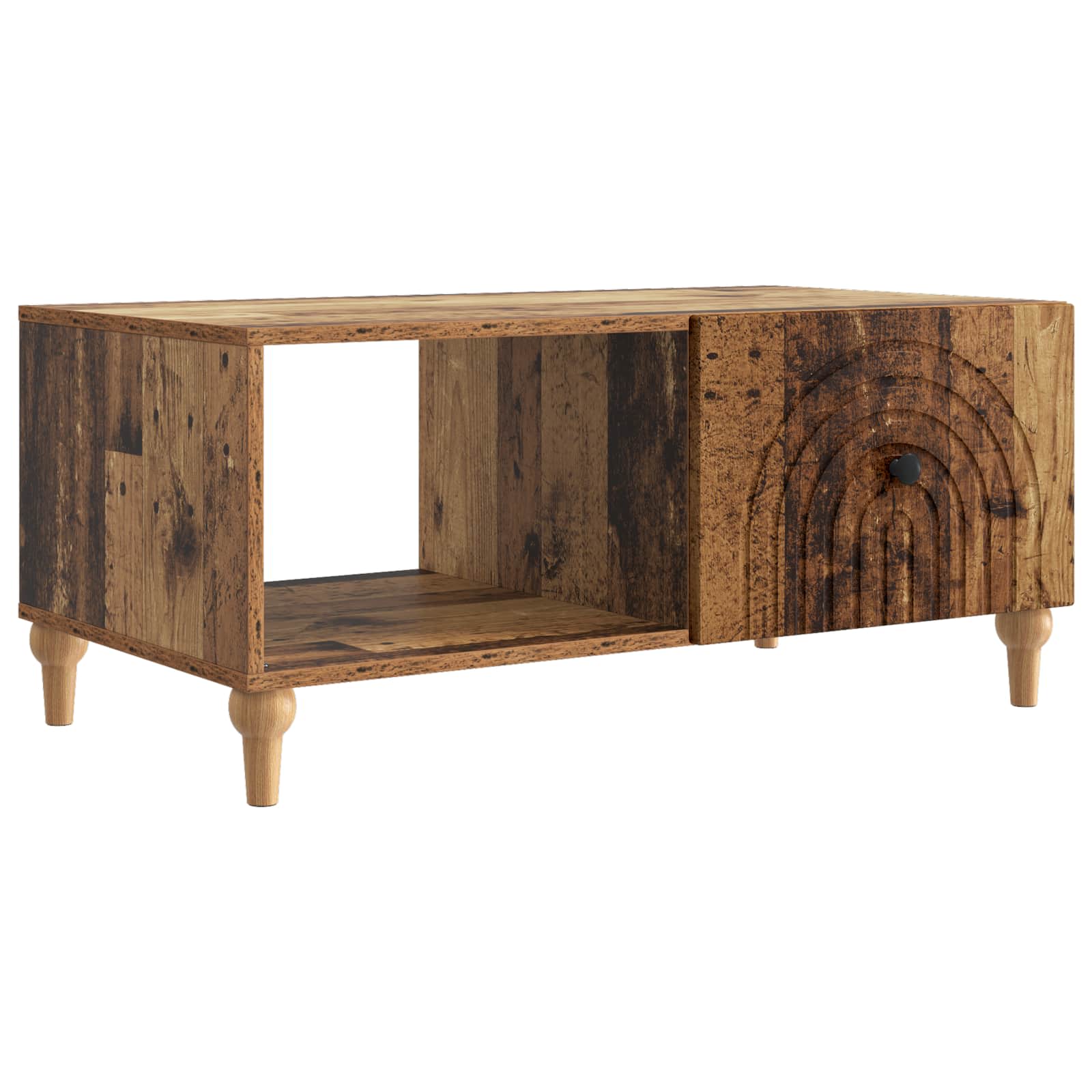 Mesa de Café Brillante 90 x 50 x 40 cm Madera de Ingeniería