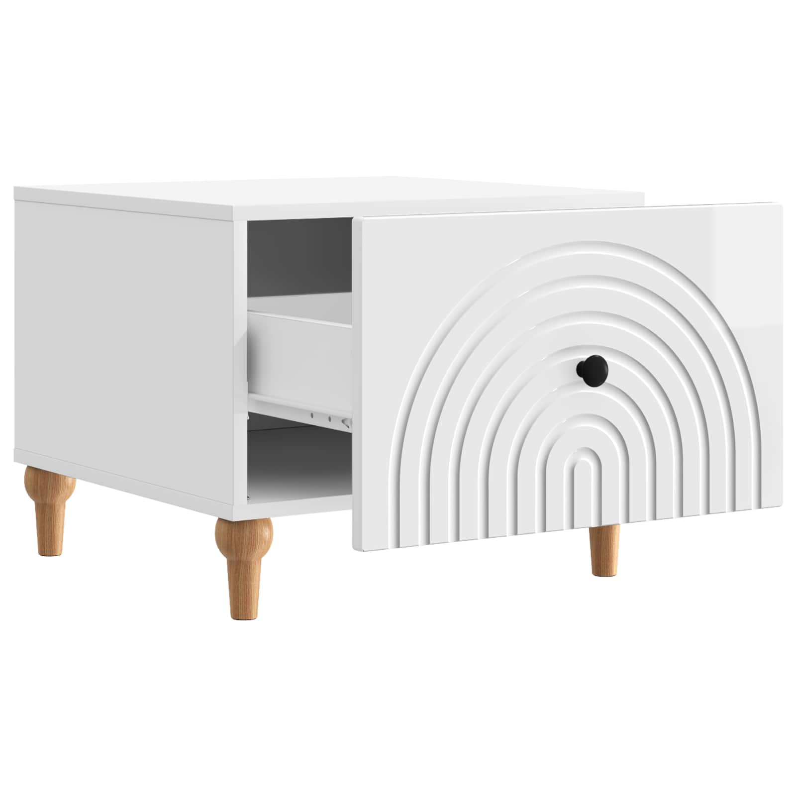 Mesa de Café Brillante 49 x 50 x 40 cm Madera de Ingeniería