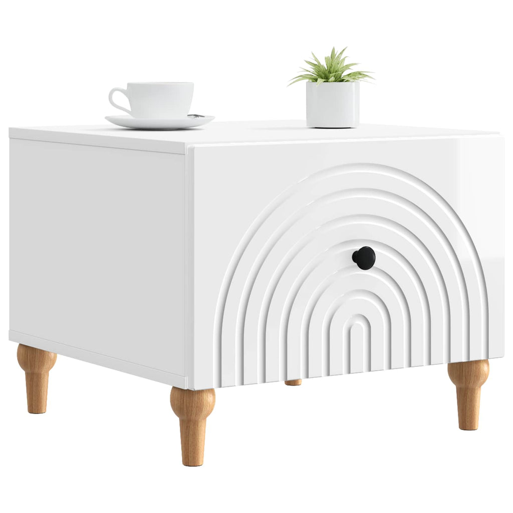 Mesa de Café Brillante 49 x 50 x 40 cm Madera de Ingeniería