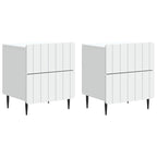 Armario de Noche 2 pcs 43 x 34,5 x 49,5 cm Madera de Ingeniería