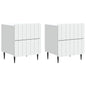Armario de Noche 2 pcs 43 x 34,5 x 49,5 cm Madera de Ingeniería