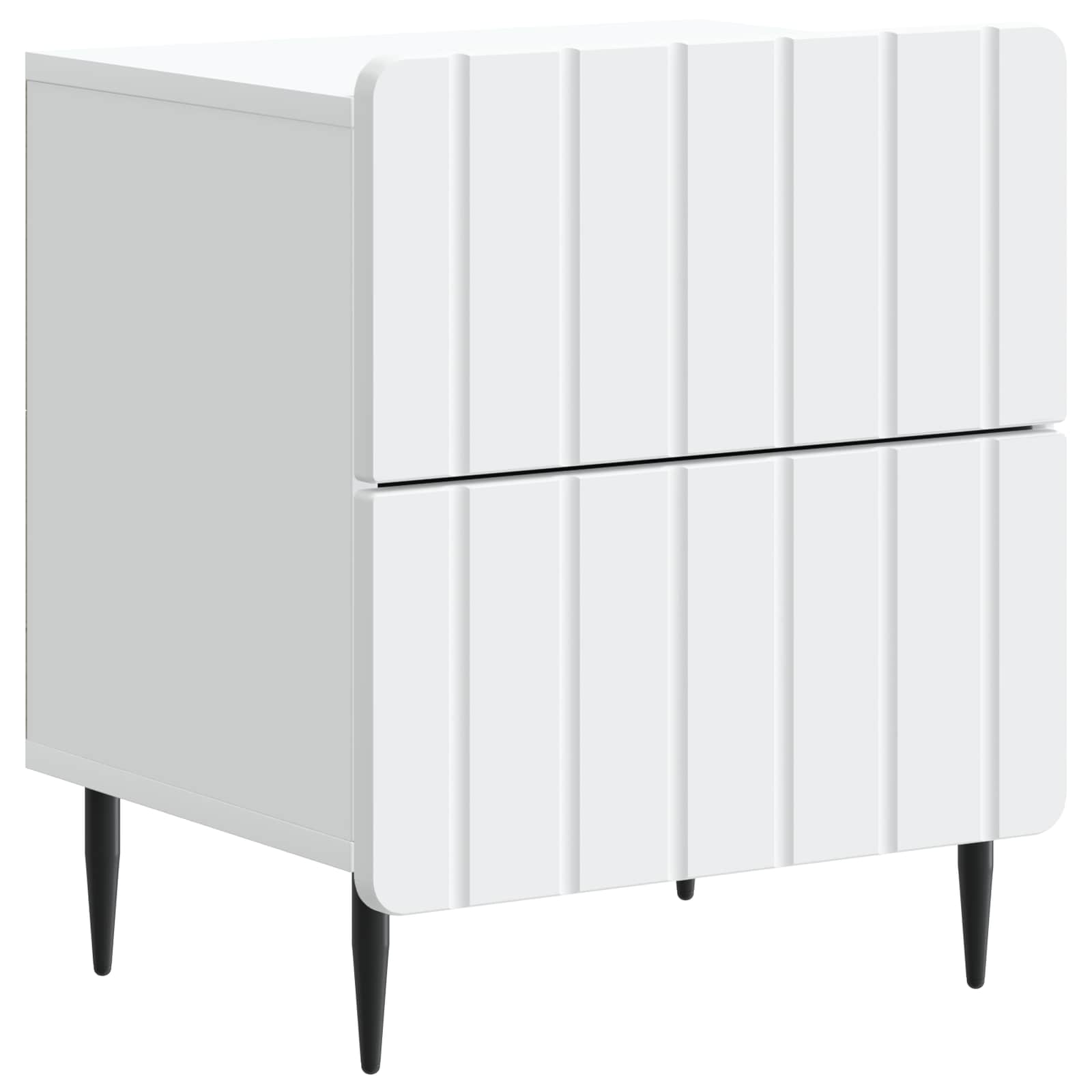 Armario de Noche 2 pcs 43 x 34,5 x 49,5 cm Madera de Ingeniería