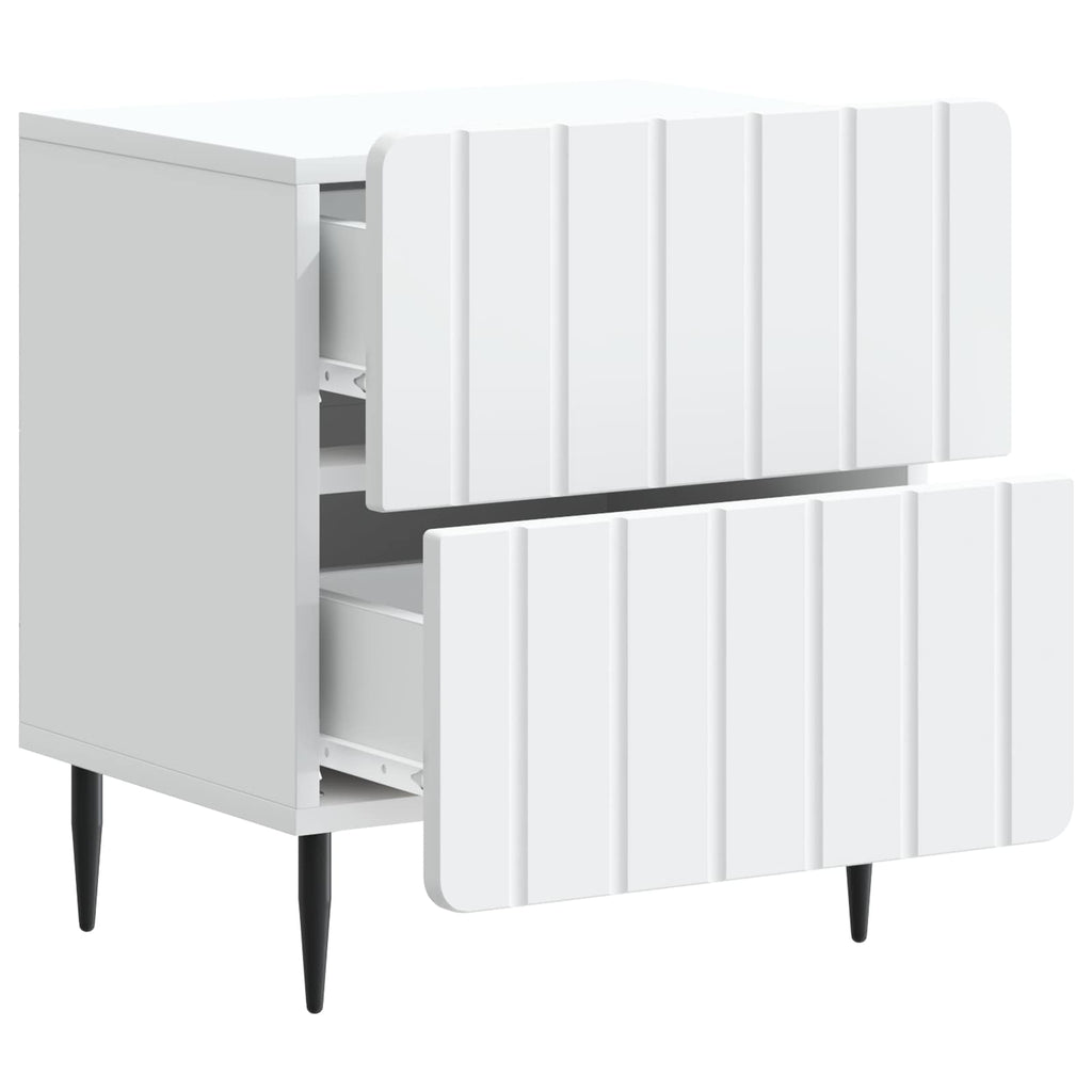 Armario de Noche 2 pcs 43 x 34,5 x 49,5 cm Madera de Ingeniería