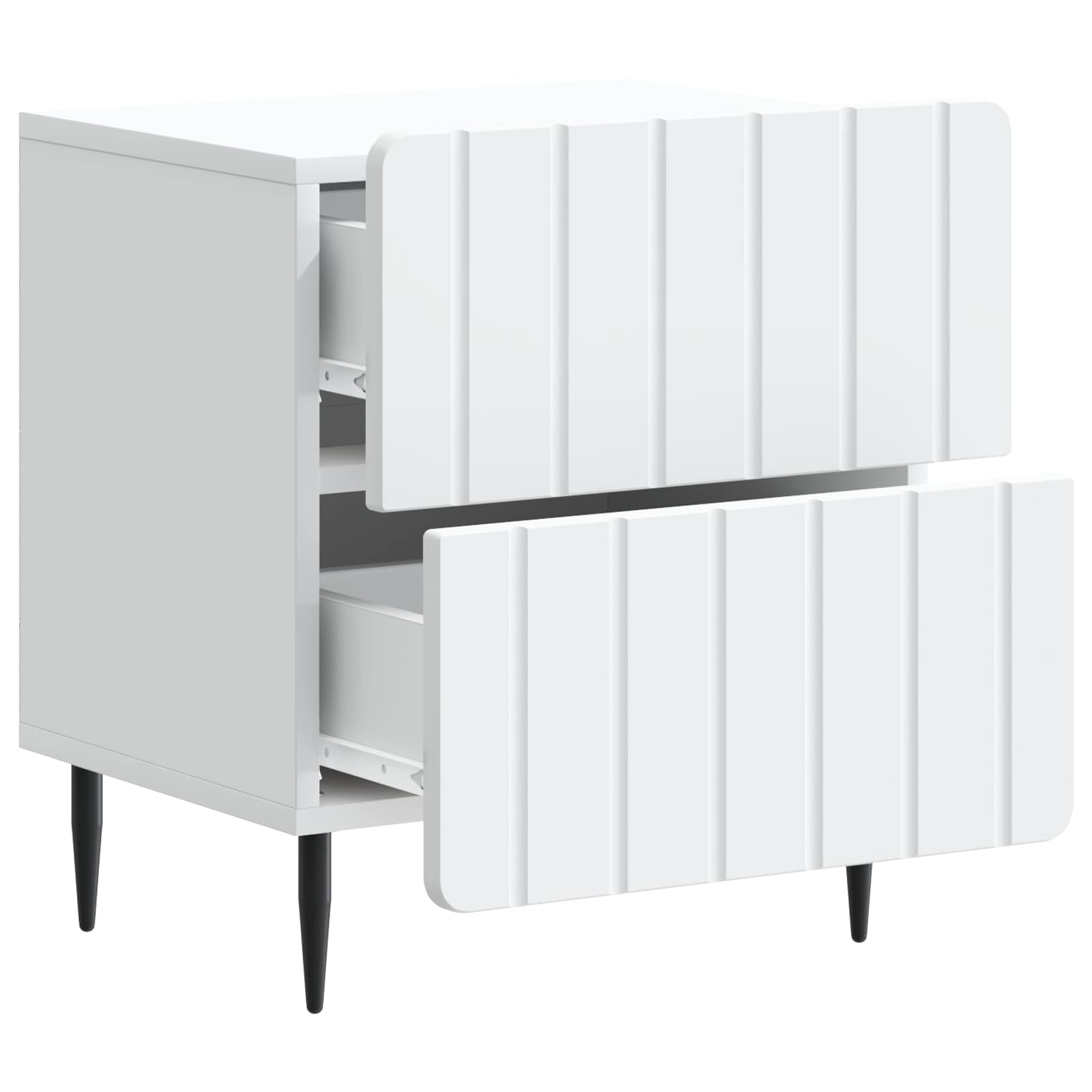 Armario de Noche 2 pcs 43 x 34,5 x 49,5 cm Madera de Ingeniería