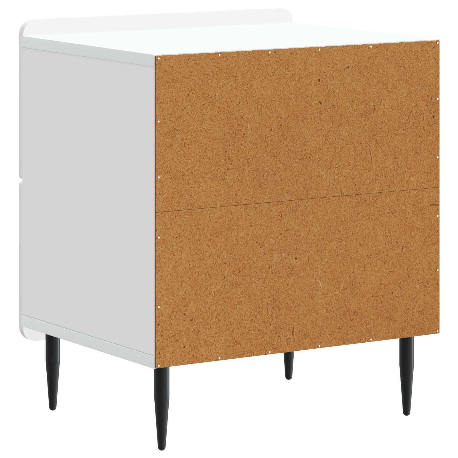 Armario de Noche 2 pcs 43 x 34,5 x 49,5 cm Madera de Ingeniería