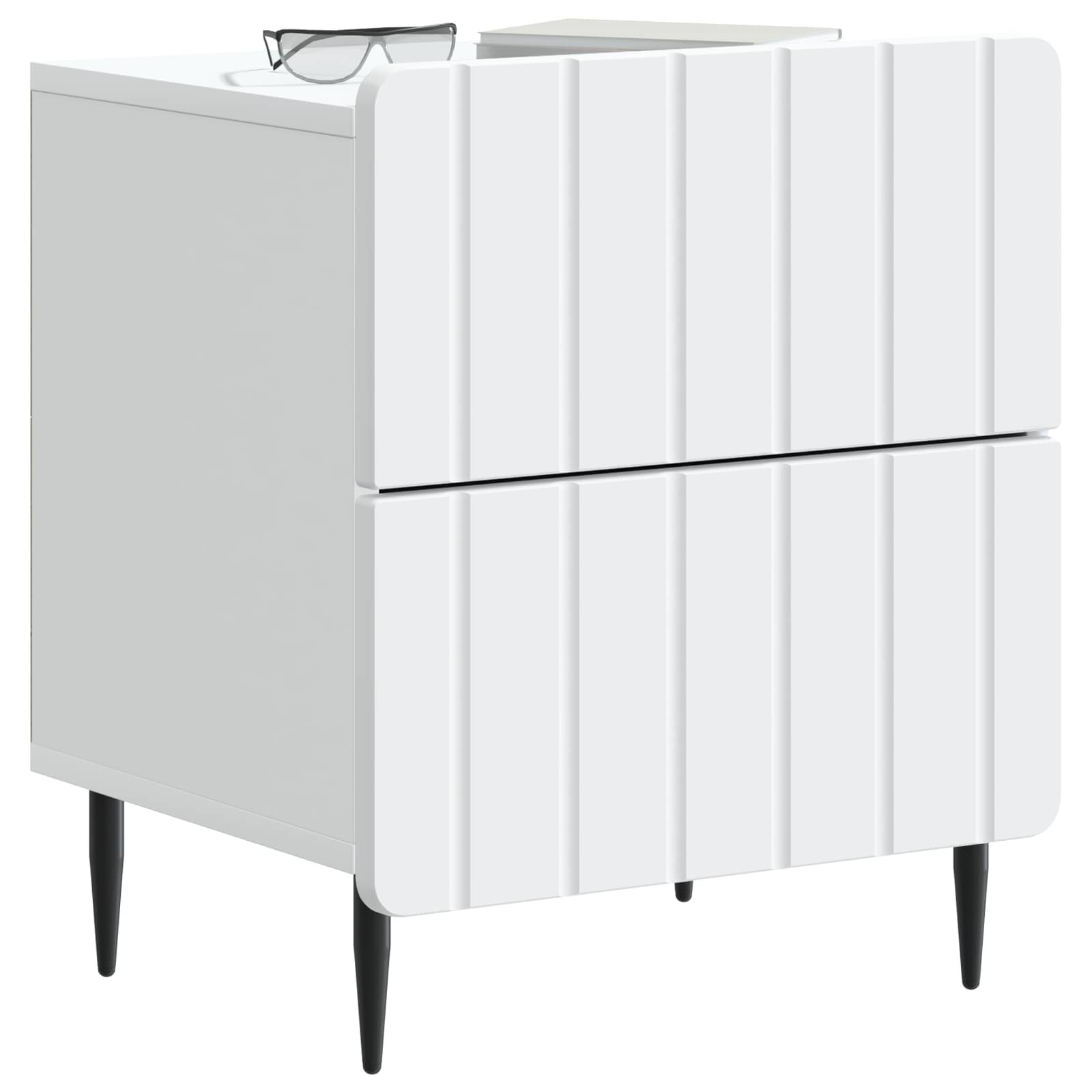 Armario de Noche 2 pcs 43 x 34,5 x 49,5 cm Madera de Ingeniería