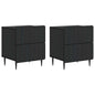 Armario de Noche 2 pcs 43 x 34,5 x 49,5 cm Madera de Ingeniería