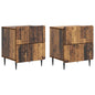 Armario de Noche 2 pcs 43 x 34,5 x 49,5 cm Madera de Ingeniería