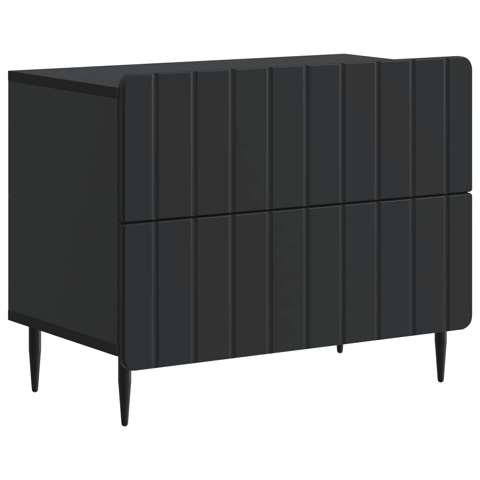 Armario de Noche con cajón Brillante 62 x 34,5 x 49,5 cm