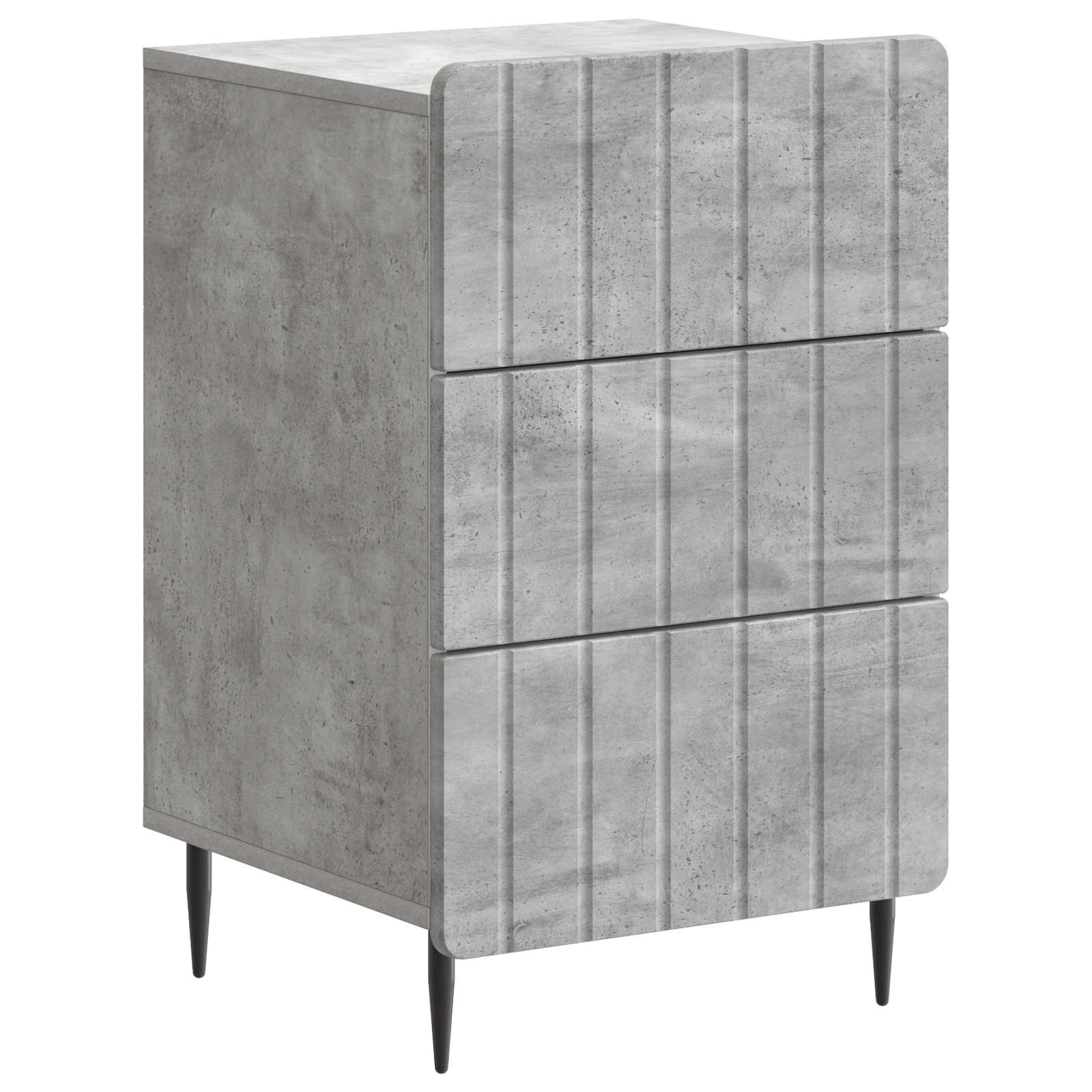 Armario de Noche Brillante 43x 41 x 68 cm Madera de Ingeniería