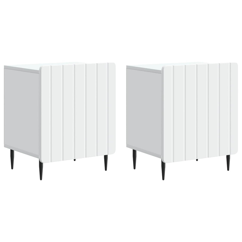 Armario de Noche 2 pcs 43 x 34,5 x 52 cm Madera de Ingeniería