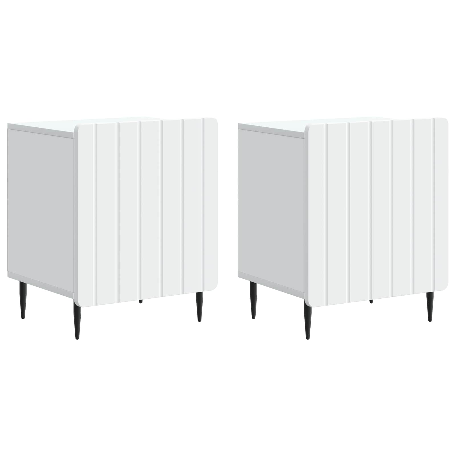 Armario de Noche 2 pcs 43 x 34,5 x 52 cm Madera de Ingeniería