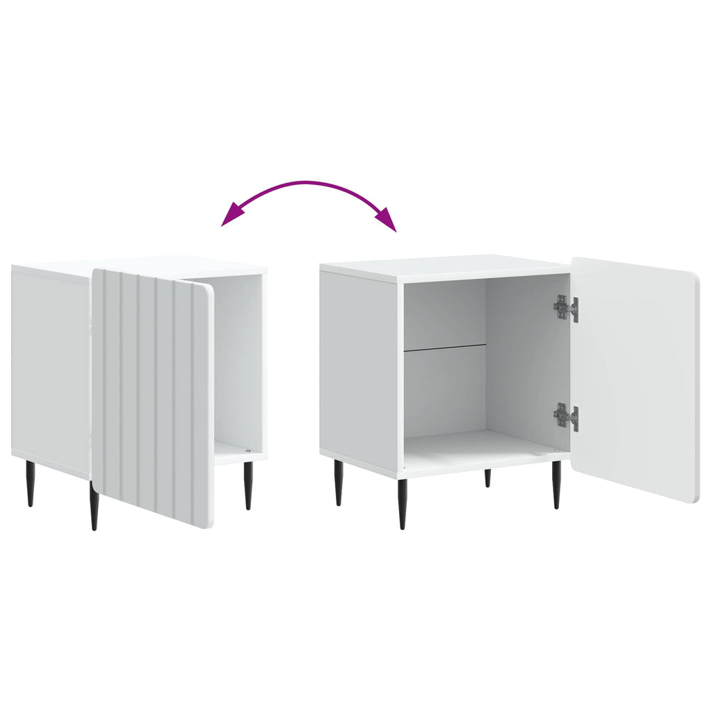 Armario de Noche 2 pcs 43 x 34,5 x 52 cm Madera de Ingeniería