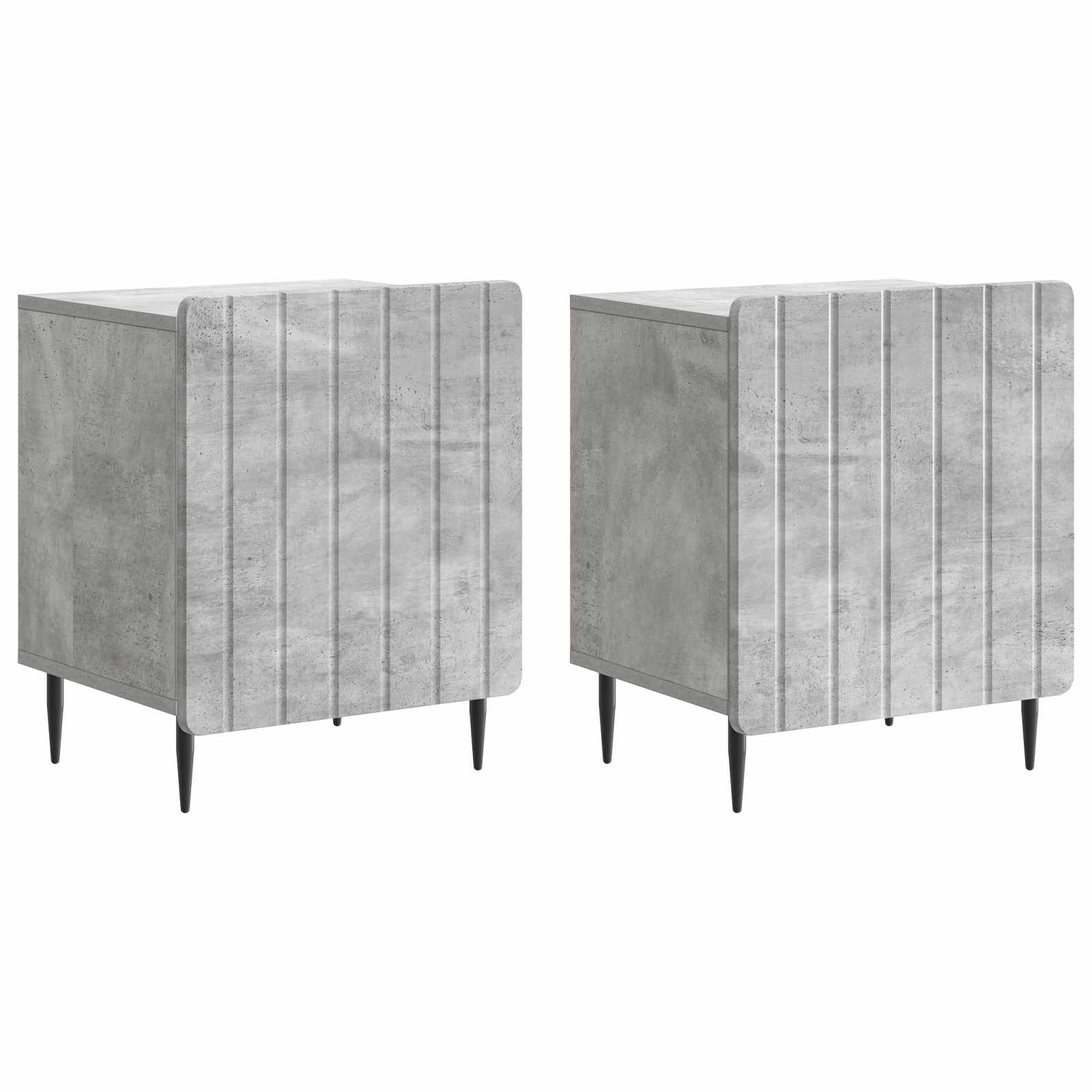 Armario de Noche 2 pcs 43 x 34,5 x 52 cm Madera de Ingeniería