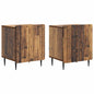 Armario de Noche 2 pcs 43 x 34,5 x 52 cm Madera de Ingeniería