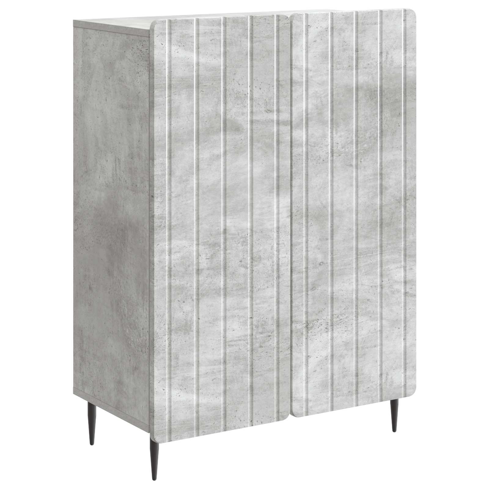 High Gloss Sideboard 66 x 34.5 x 92 cm Engineered Wood