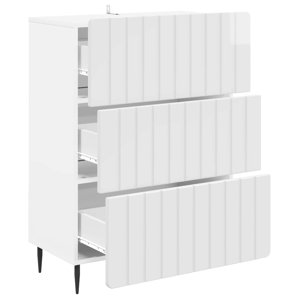Cajonera Brillante 66 x 34,5 x 92 cm Madera de Ingeniería