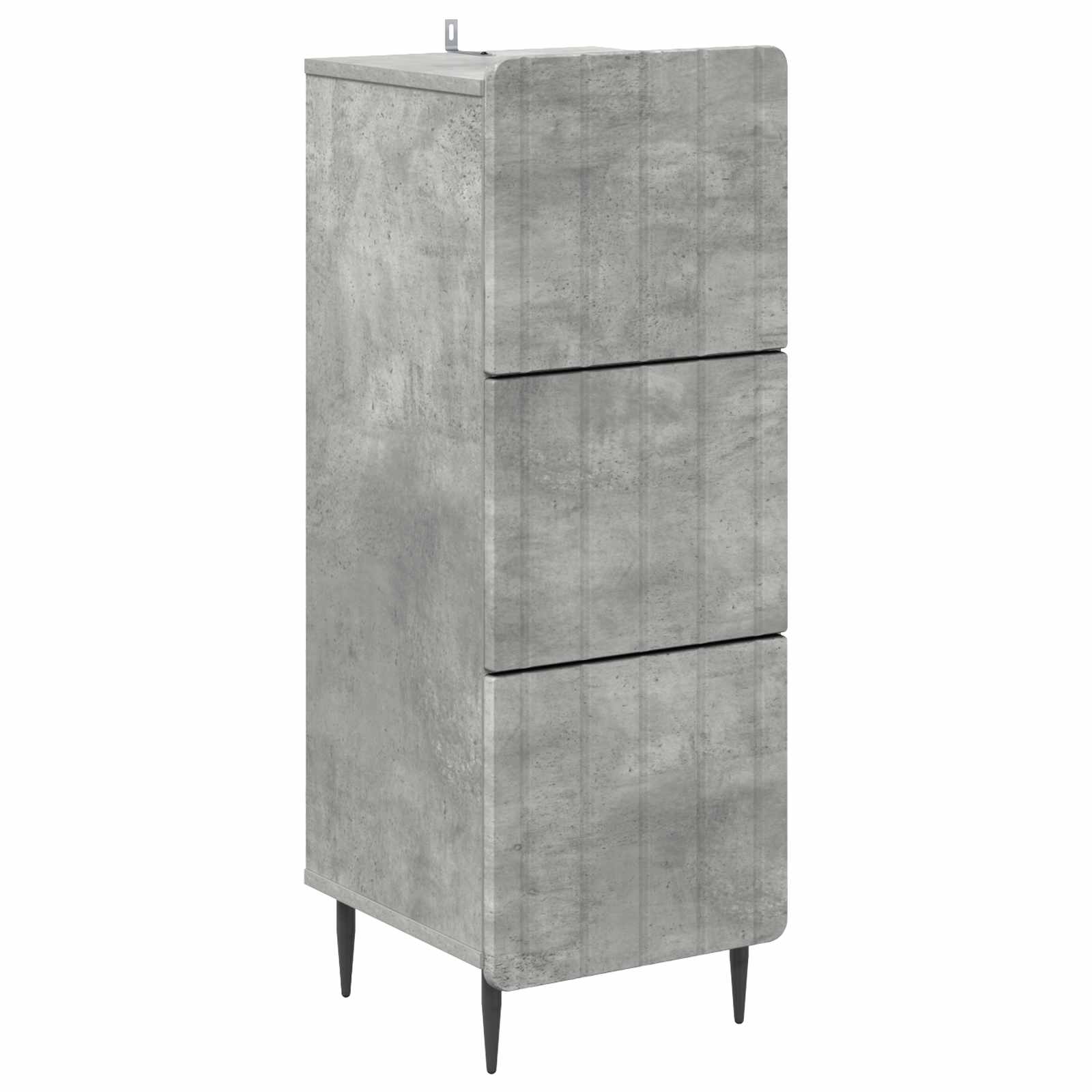 High Gloss Chest of Drawers 33 x 34.5 x 92 cm Engineered Wood
