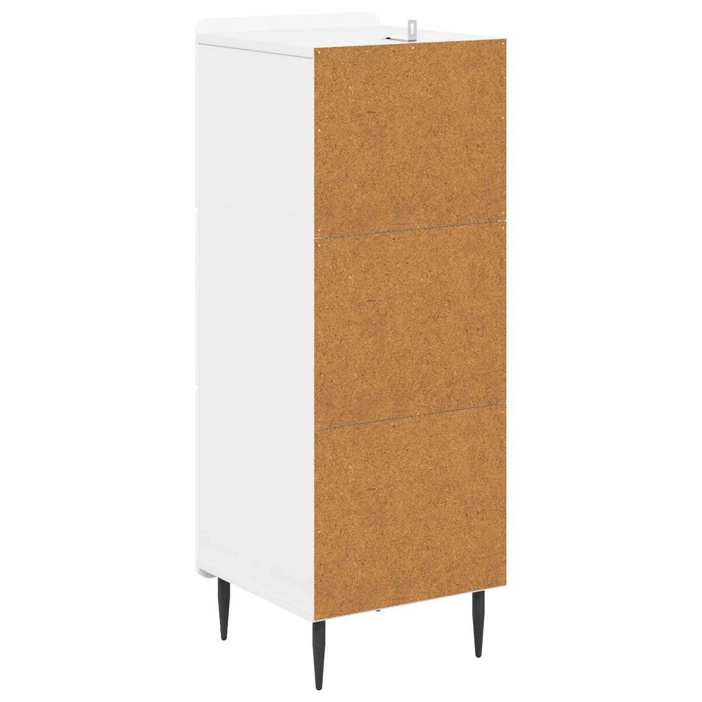 Cajonera Brillante 33 x 34,5 x 92 cm Madera de Ingeniería