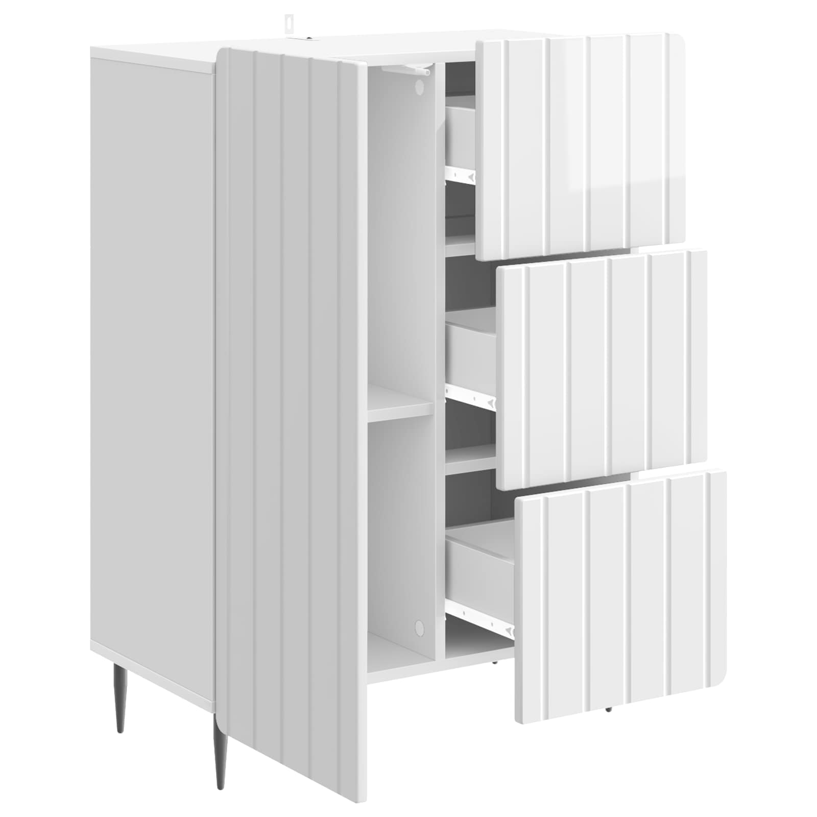 Aparador Brillante 66 x 34,5 x 91,5 cm Madera de Ingeniería