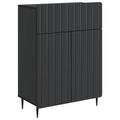 Aparador con cajón Negro 66 x 34,5 x 92 cm Madera de Ingeniería