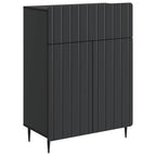 Aparador con cajón Negro 66 x 34,5 x 92 cm Madera de Ingeniería