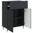 Aparador con cajón Negro 66 x 34,5 x 92 cm Madera de Ingeniería