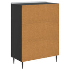 Aparador con cajón Negro 66 x 34,5 x 92 cm Madera de Ingeniería