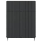 Aparador con cajón Negro 66 x 34,5 x 92 cm Madera de Ingeniería