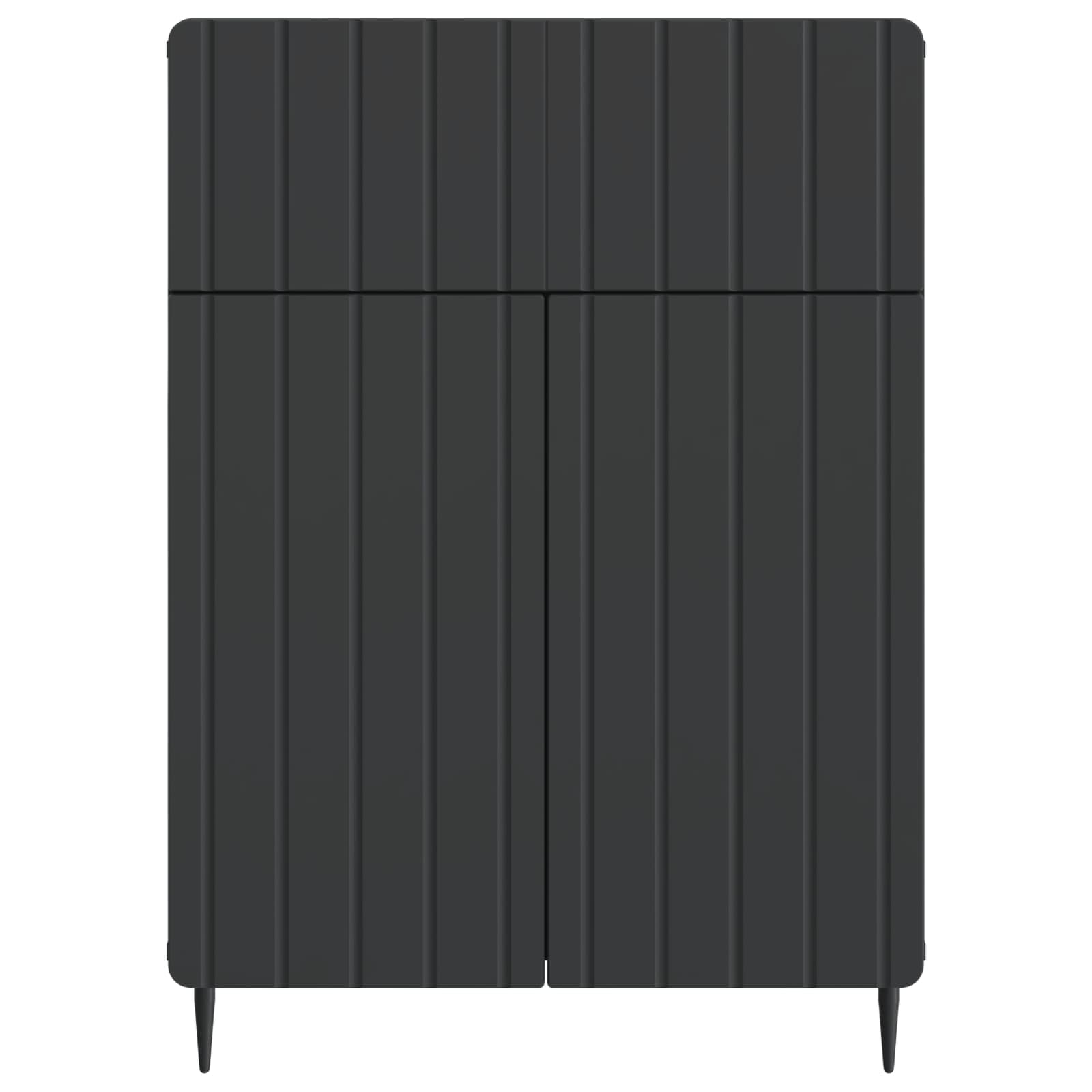 Aparador con cajón Negro 66 x 34,5 x 92 cm Madera de Ingeniería