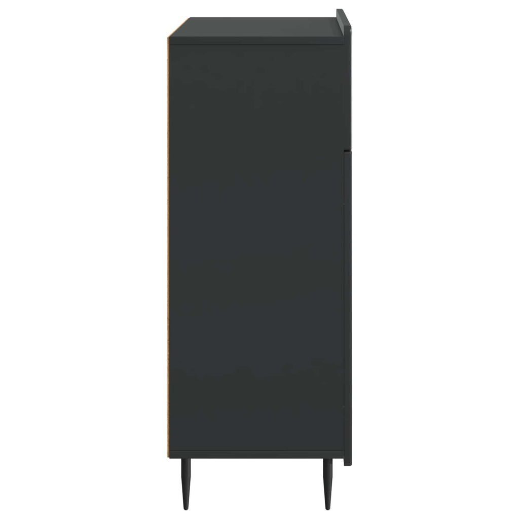 Aparador con cajón Negro 66 x 34,5 x 92 cm Madera de Ingeniería
