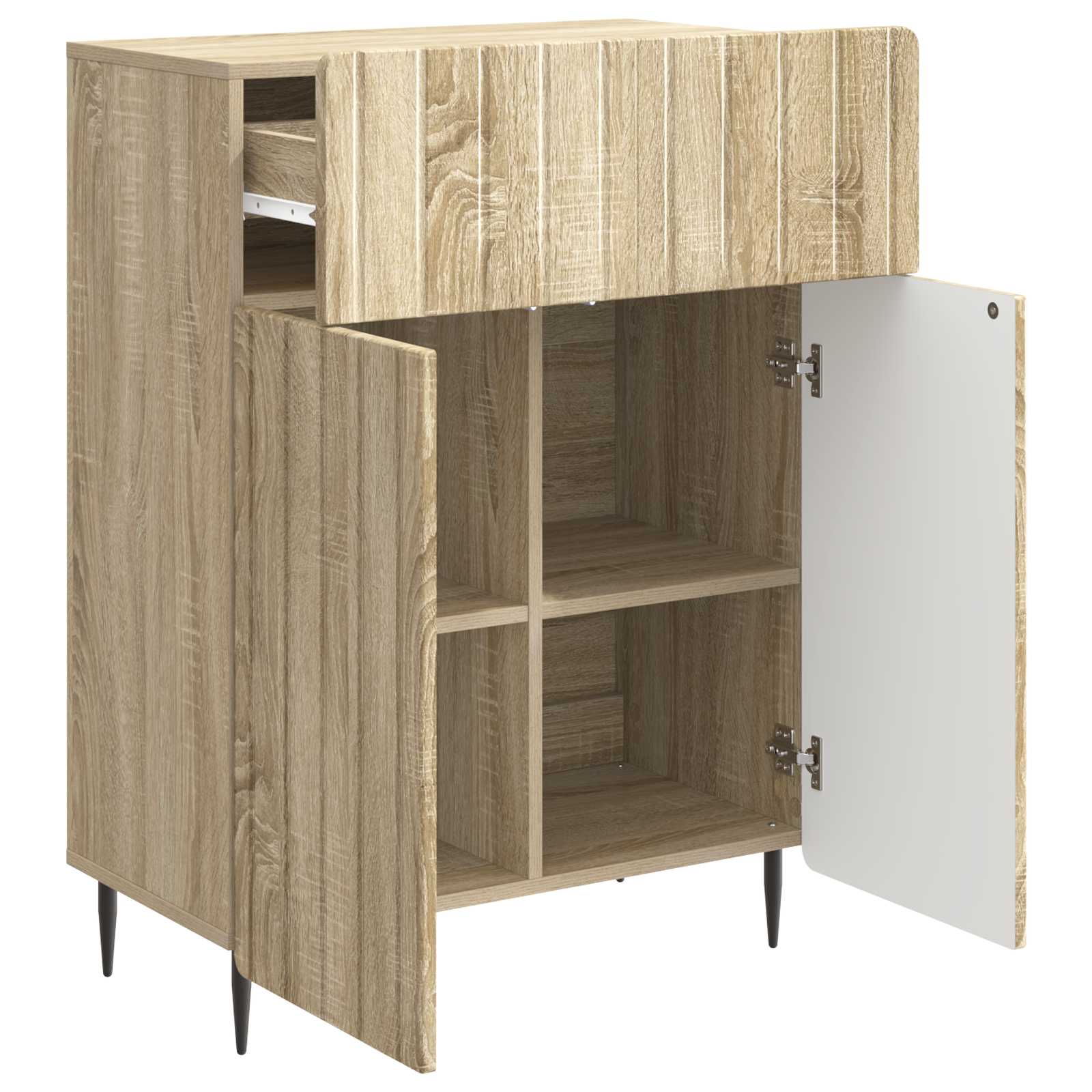 Aparador Roble Sonoma 66 x 34,5 x 92 cm Madera de Ingeniería