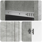 Aparador Gris Hormigón 66 x 34,5 x 92 cm Madera de Ingeniería